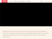 Tablet Screenshot of beachpeabaking.com